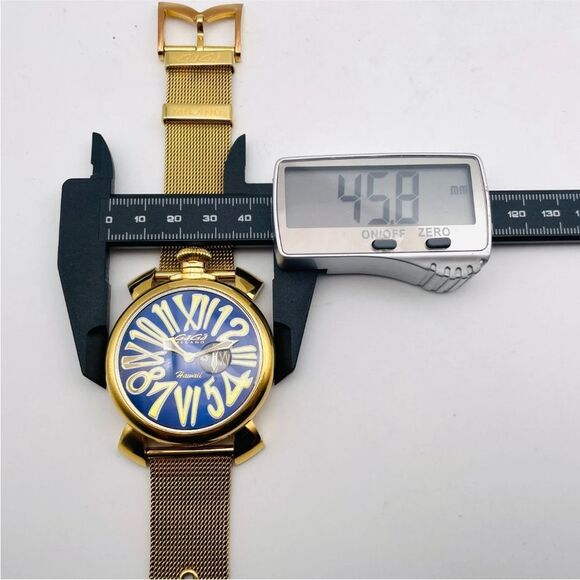 GaGa MILANO Manuale 46 Hawaii Limited Quartz Watch Rare Box & Papers - Picture 15 of 16